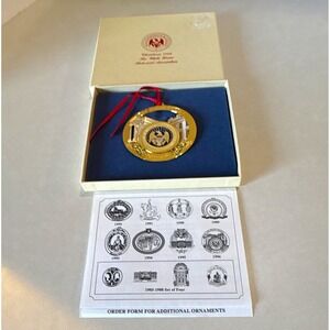 1996 White House Historical Association Xmas Ornament Presidential Seal Boxed